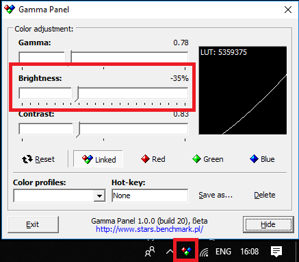 Monitor brightness control software windows 10